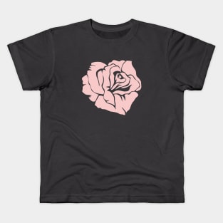 Millennial Pink Rose Kids T-Shirt